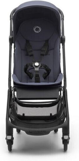 Bugaboo Butterfly Complete Baby Stroller Suitable from 6+ Months Black Stormy Blue 7.3kg