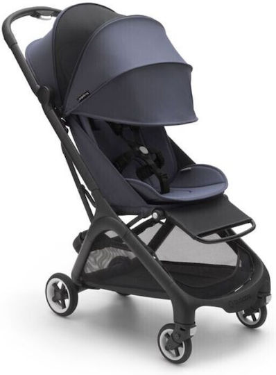 Bugaboo Butterfly Complete Baby Stroller Suitable from 6+ Months Black Stormy Blue 7.3kg