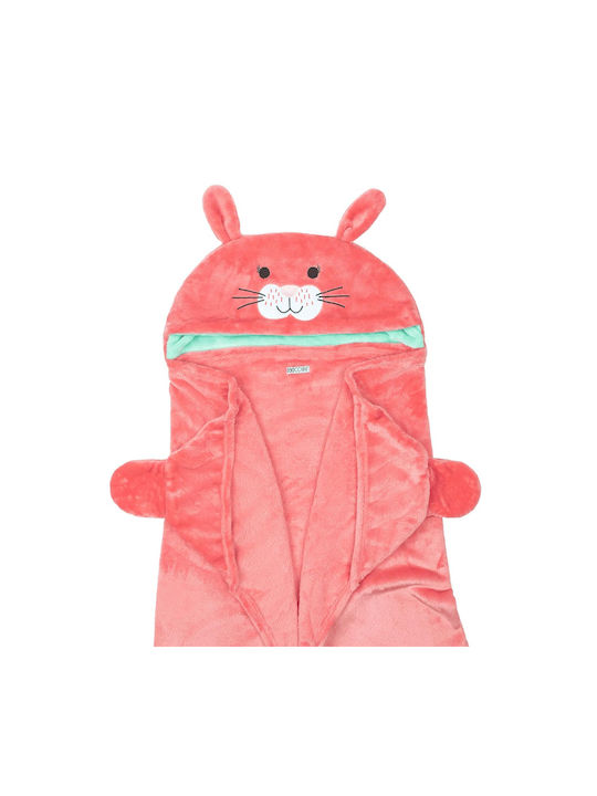 Zoocchini Κουβέρτα Fleece Bunny Κοραλί 91x127εκ.
