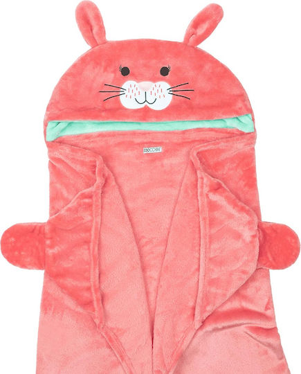 Zoocchini Κουβέρτα Fleece Bunny Κοραλί 91x127εκ.