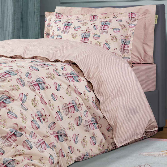 Greenwich Polo Club 8814 Set Kids Duvet Cover Single with Pillowcase Cotton Pink 160x240cm
