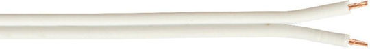 VK Lighting Netzkabel mit Kabeleigenschaften 2x0.75mm² in Weißer Farbe 1m Flexibles