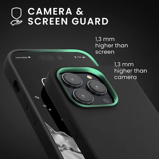 KWmobile Back Cover Σιλικόνης Μαύρο (iPhone 14 Pro)