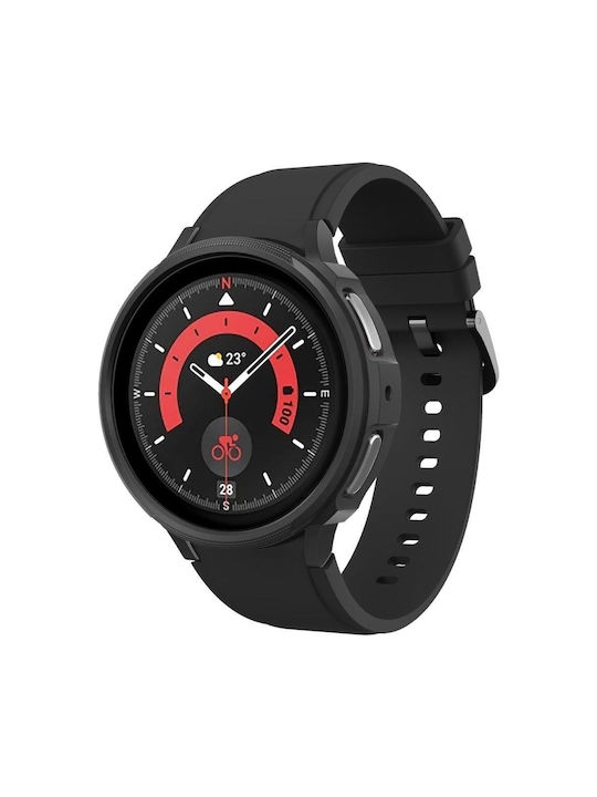 Spigen Liquid Air Silicone Case in Black color for Galaxy Watch5 Pro