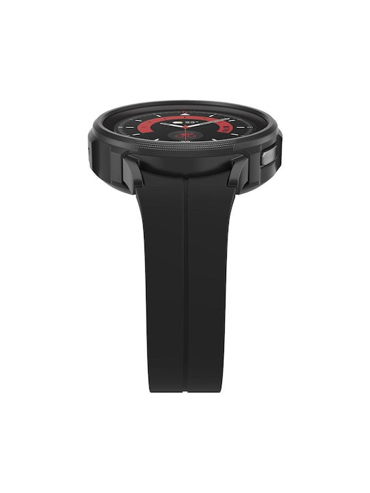 Spigen Liquid Air Θήκη Σιλικόνης σε Μαύρο χρώμα για το Galaxy Watch5 Pro