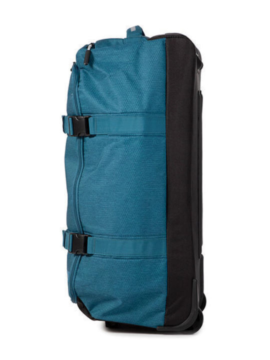 Travelite Kick Off Mittlerer Stoffkoffer Blau mit 2 Rädern Höhe 68cm