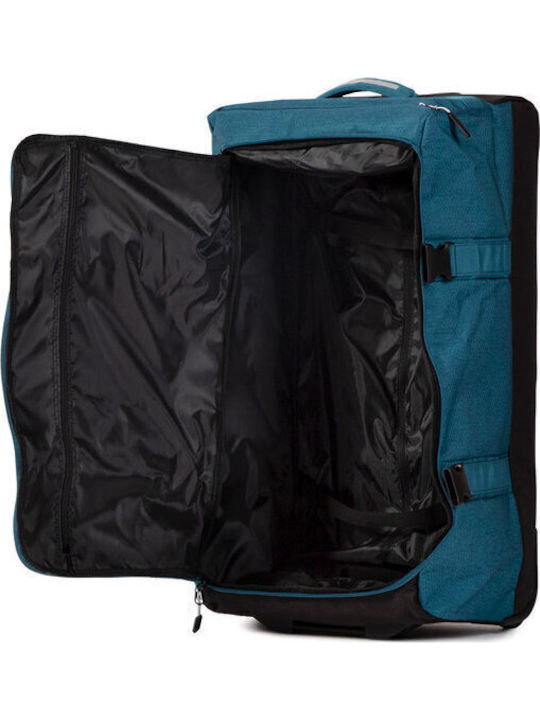 Travelite Kick Off Mittlerer Stoffkoffer Blau mit 2 Rädern Höhe 68cm