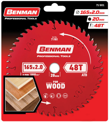 Benman Cutting Disc Wood Hole Diameter 210mm with 48 Teeth 1pcs