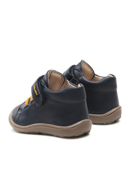 Step Easy Kids Sneakers with Scratch Navy Blue