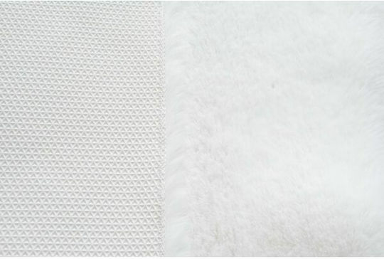 Newplan Set de Covoare Shaggy pentru Dormitor Puffy Ivory 3 Bucăți [T-FC1]