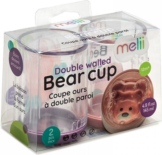 Melii Cănițe pentru copii din Plastic Multicolor 2buc 145ml pentru 12m+m+