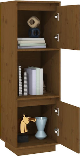 Dulap De Birou Din Lemn Masiv Castaniu 38x35x117cm