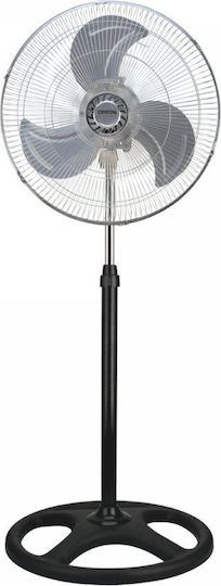 Crystal Home Air Metal Dual Πολυμορφικός Ανεμιστήρας 80W Διαμέτρου 45cm Μαύρος