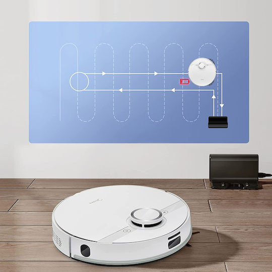 Midea M7 Robot Vacuum Cleaner with Laser Mapping & 4000Pa Suction Power White