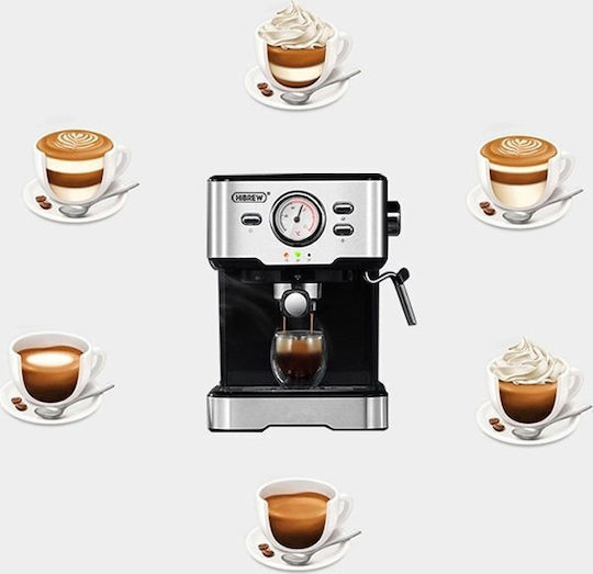 Hibrew H5 Automatic Espresso Machine 1050W Pressure 20bar Silver