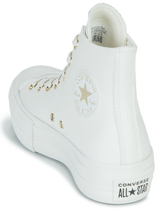 Chuck Taylor All Star Lift Flatforms Boots Mono White