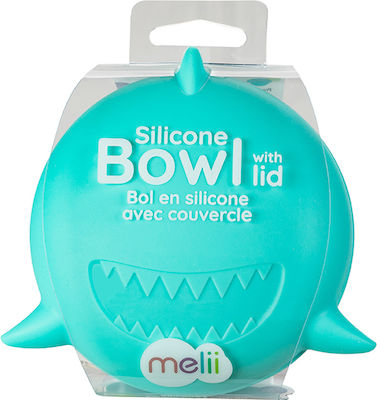 Melii Baby Food Bowl Shark made of Silicone Green