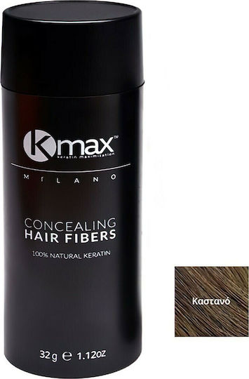 Kmax Milano Hair Thinning Coverage Fibers with Keratin Hair Fibers Economy 32g