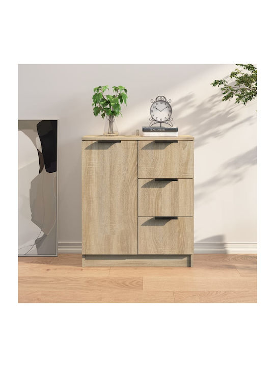 Sideboard Wooden with Drawers Sonoma Oak 60x30x70cm