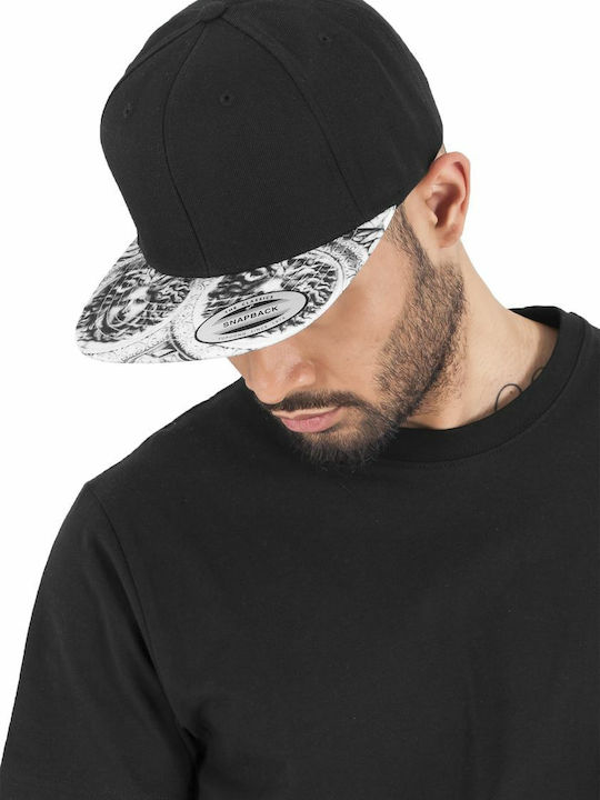 Sun King 6089SK Men's Snapback Cap Black/White