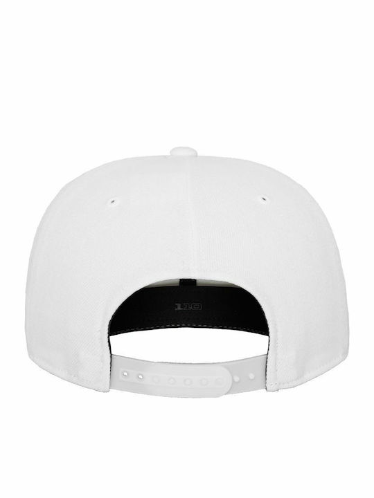 Fitted 110 Мъжки Jockey с права козирка Бял