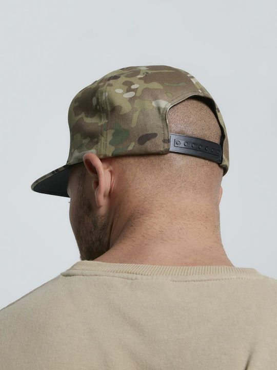6089MC Men's Snapback Cap Beige Camo