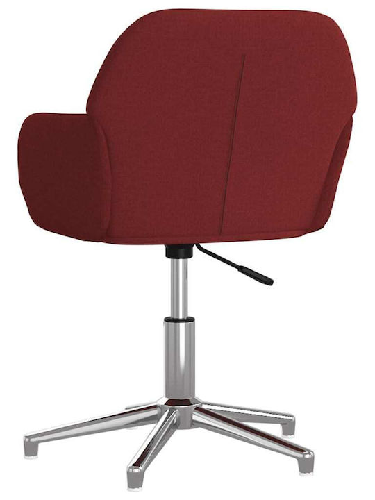 Stuhl mit Armlehnen & Rollen Bordeaux 53.5x57x70cm 2Stück