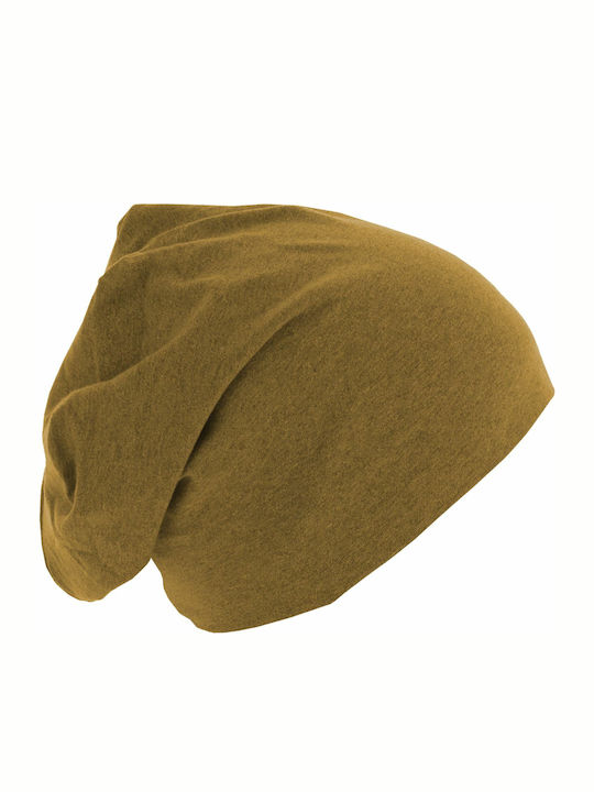 Ανδρικός Beanie Σκούφος σε Κίτρινο χρώμα