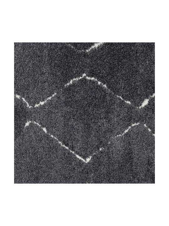 Ezzo Soffice B600AX2 Rug Rectangular Shaggy with Fringes Anthracite