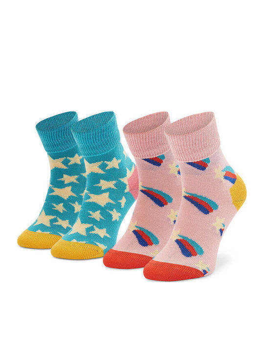 Happy Socks Kindersocken Kniehohe Shooting Star Bunte 2 Paar Happy Socks Kindersocken Kniehohe Shooting Star Bunte 2 Paar