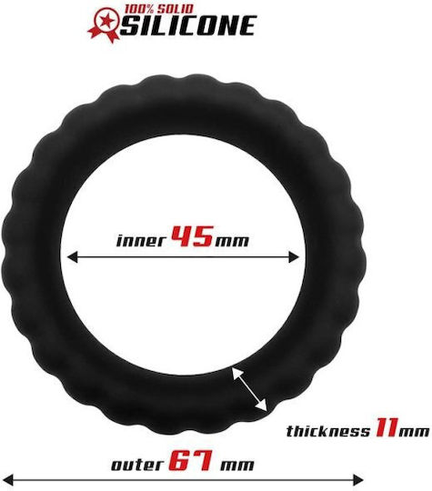 IntoYou Beast Rings Cock Ring Schwanz Silikon Schwarz