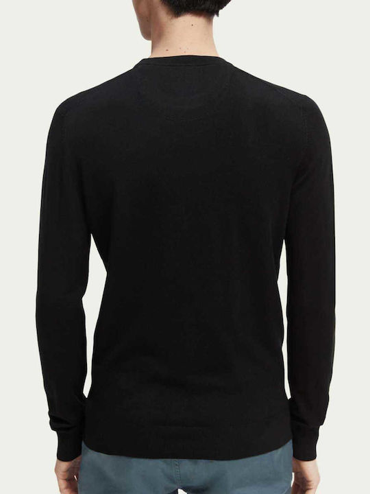 Scotch & Soda Herren Langarm-Pullover Schwarz