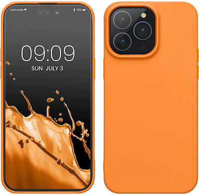 KWmobile Slim Coperta din spate Silicon Fruity Orange (iPhone 14 Pro Max) 59078.150