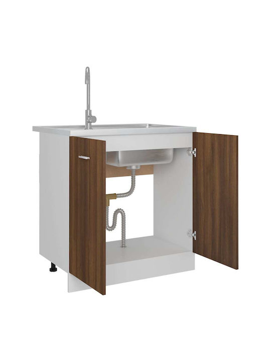 Sink Cabinet Coffee 80x46x81.5cm