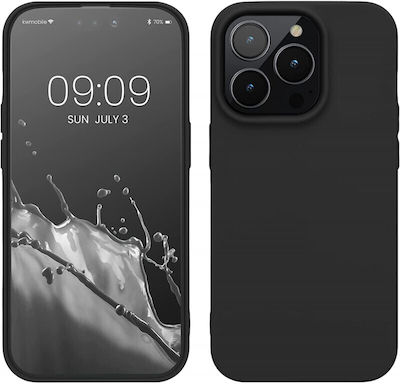 KWmobile Matte Umschlag Rückseite Silikon Schwarz (iPhone 14 Pro) 59077.47