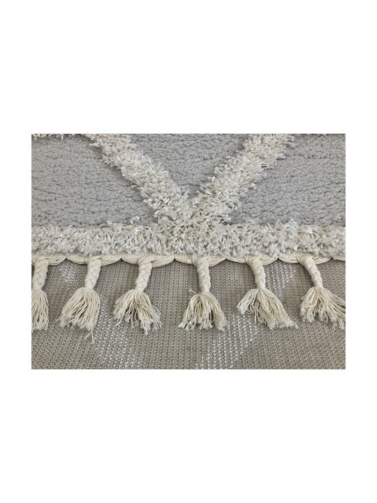Koulis Carpets Thick 757 Rug Rectangular with Fringes Grey / Cream