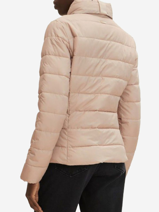 Tom Tailor Kurz Damen Puffer Jacke für Winter Beige