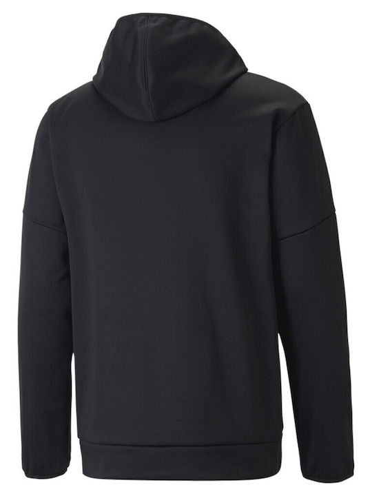 PUMA Train Entry Excite Powerfleece Мъжки Суитшърт Черен с Качулка