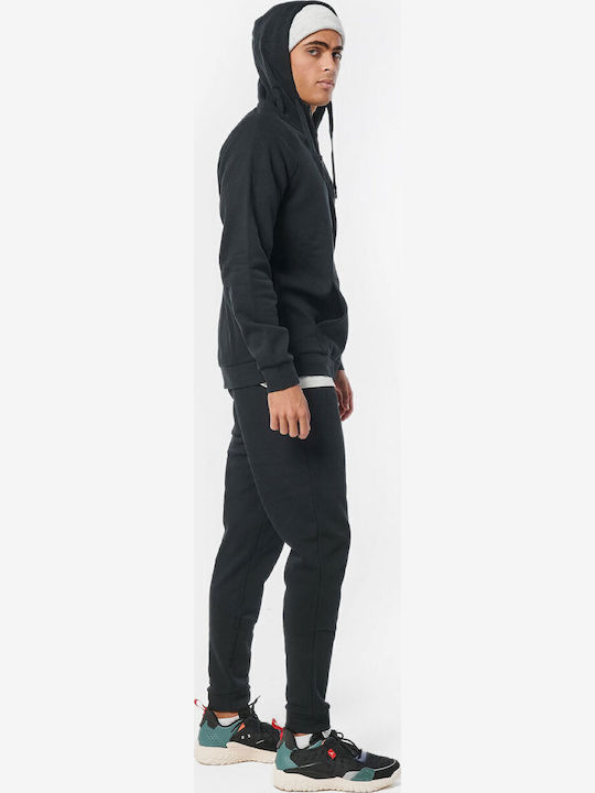 Sweatshirt mit Kapuze in Schwarz