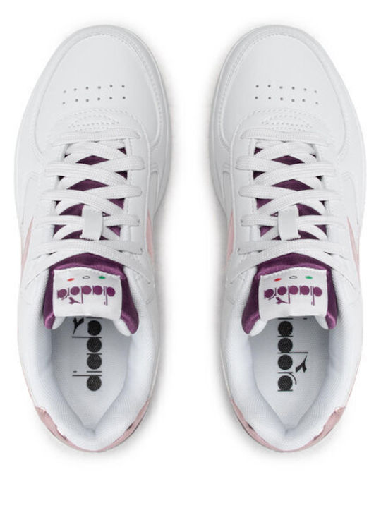 Raptor Metalic Satin Damen Sneakers Weiß