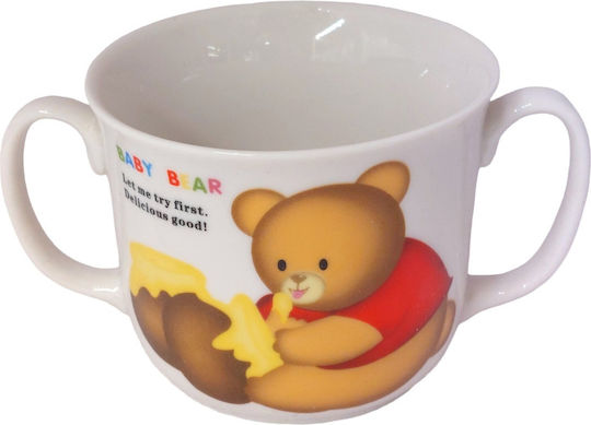 Σετ Φαγητού Winnie the Pooh από Πορσελάνη Λευκό 3τμχ