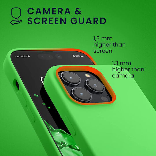 KWmobile Back Cover Silicon Lime Green (iPhone 14 Pro)