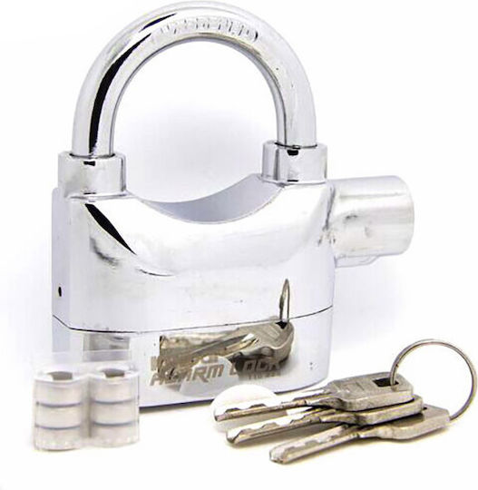 Kinbar Padlock Brass with Key and Alarm with Alarm 70mm 1pcs
