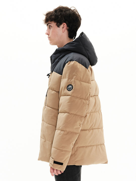 Winter Jacket Puffer Beige/Ebony