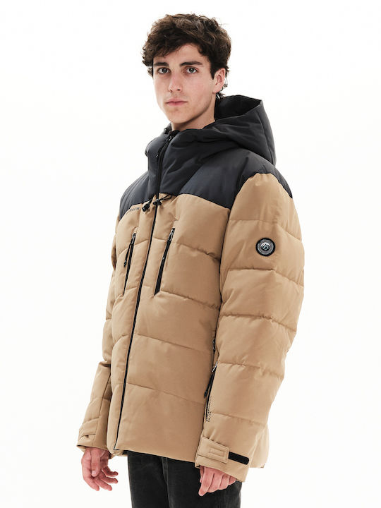 Winter Jacket Puffer Beige/Ebony