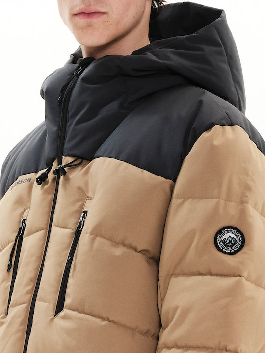 Winter Jacket Puffer Beige/Ebony