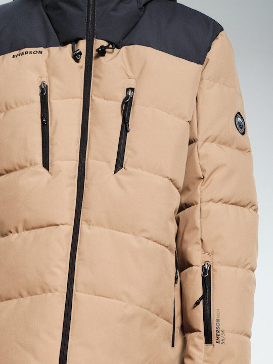 Winter Jacket Puffer Beige/Ebony
