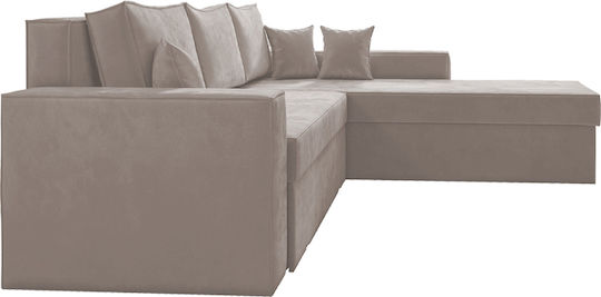 Olymp Ecke Sofa mit Umkehrbarer Winkel Braun 280x210x80cm