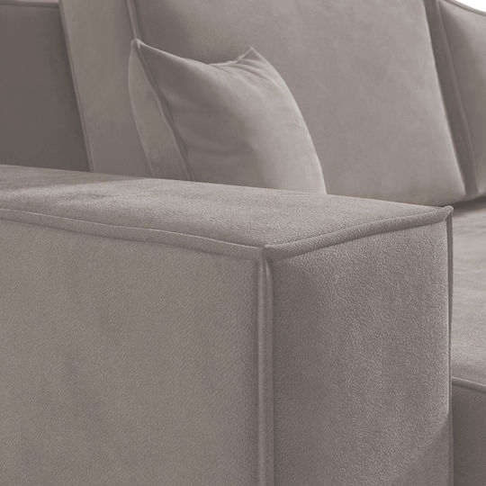 Olymp Ecke Sofa mit Umkehrbarer Winkel Braun 280x210x80cm