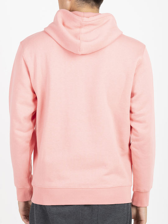 Russell Athletic Men's Sweatshirt with Hood and Pockets Pink